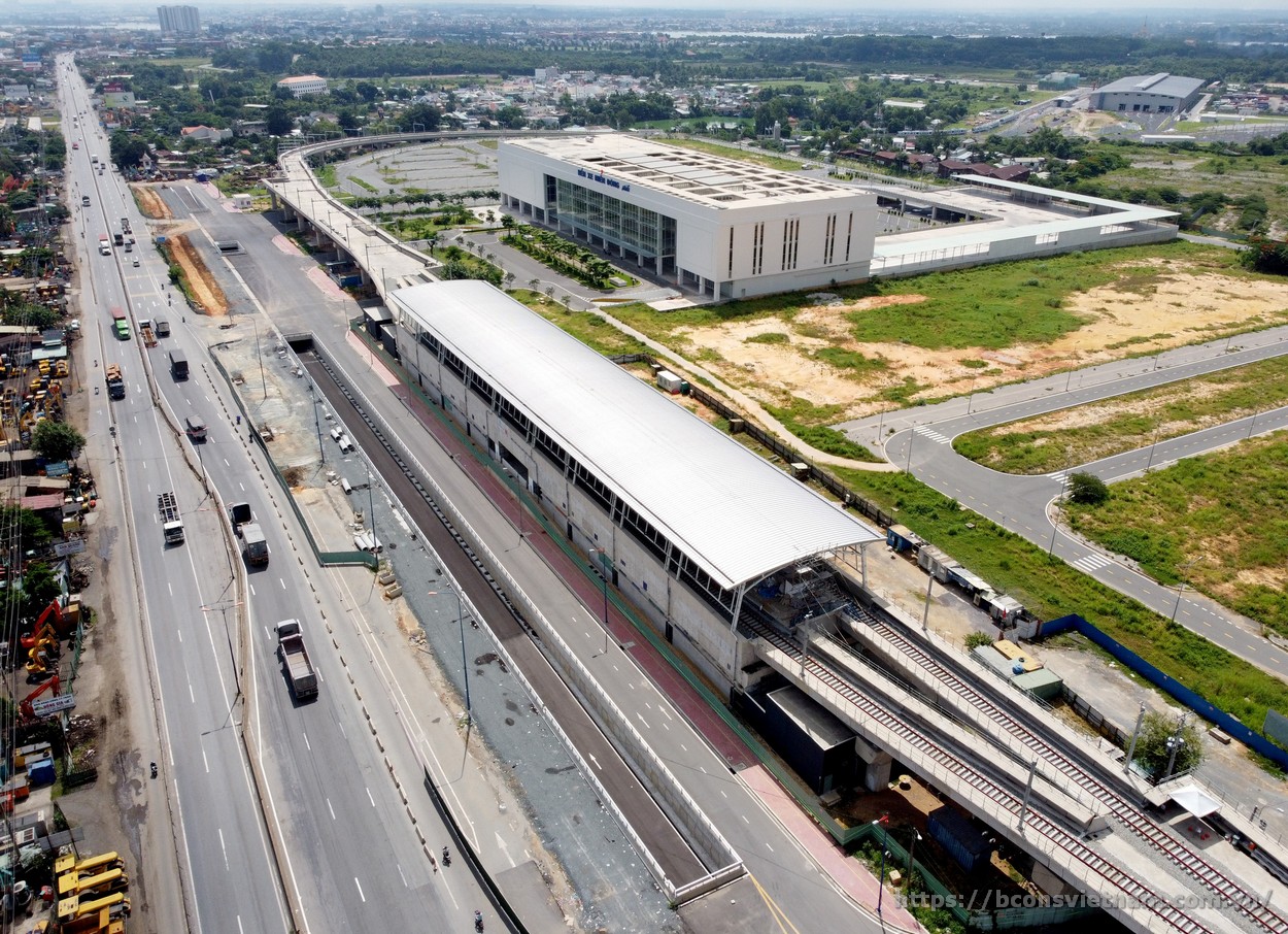 Bến xe Miền đông mới - Trạm tàu điện Metro Bến Thành Suối Tiên