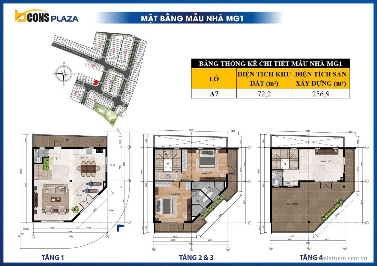 Thiết kế mẫu nhà nhà phố MG1
