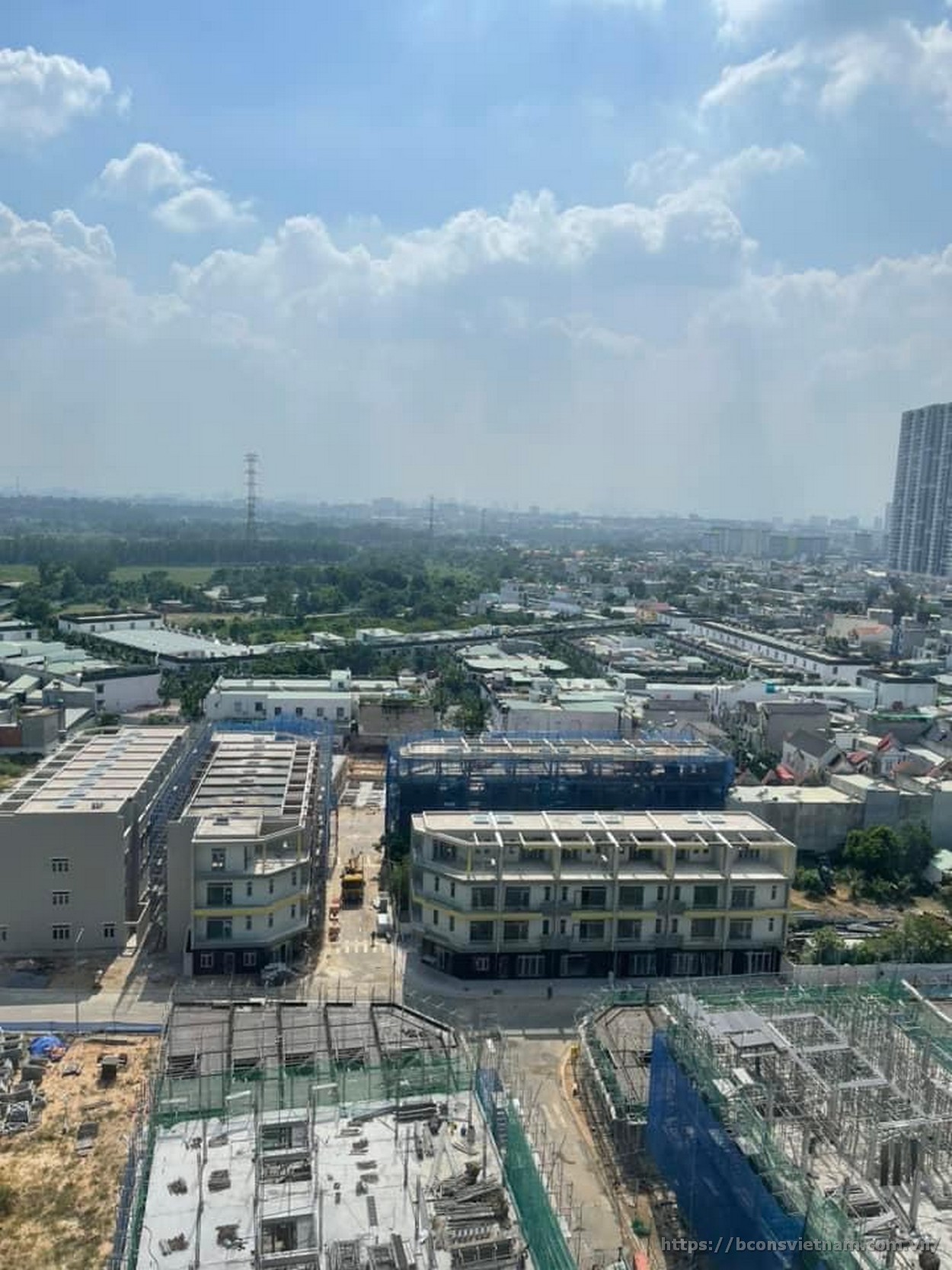 Tiến độ xây dựng nhà phố Bcons Plaza 21.11.2023