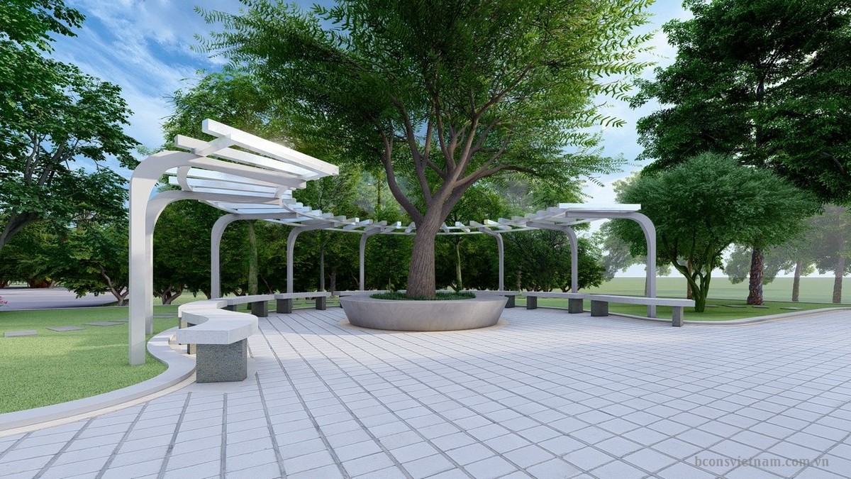 Tiện ích công viên nhà phố Bcons Plaza