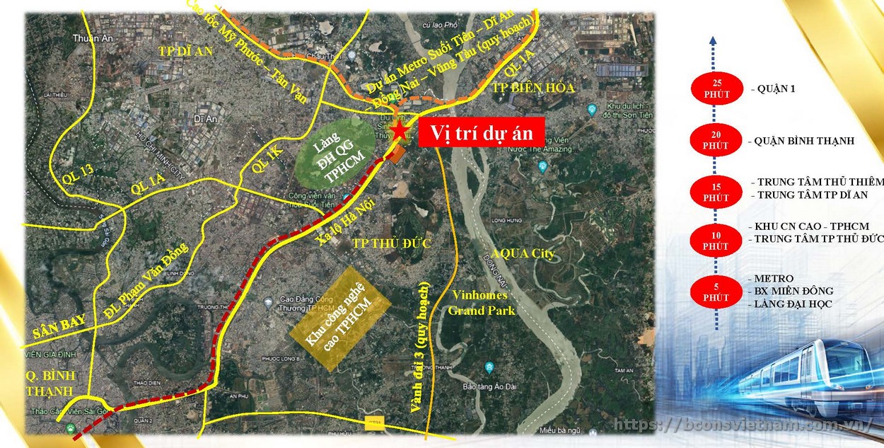 Kết nối vùng Bcons Avenue
