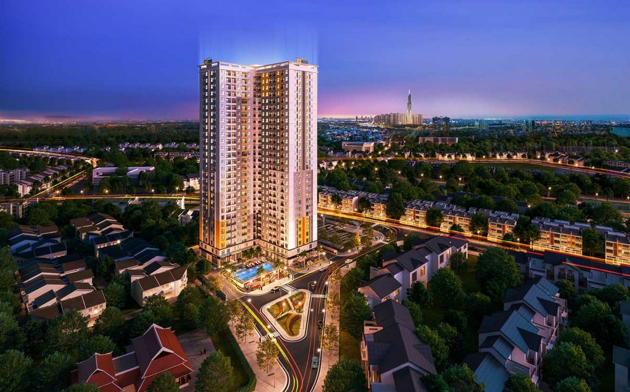 Phối cảnh dự án căn hộ Bcons Sala Dĩ An