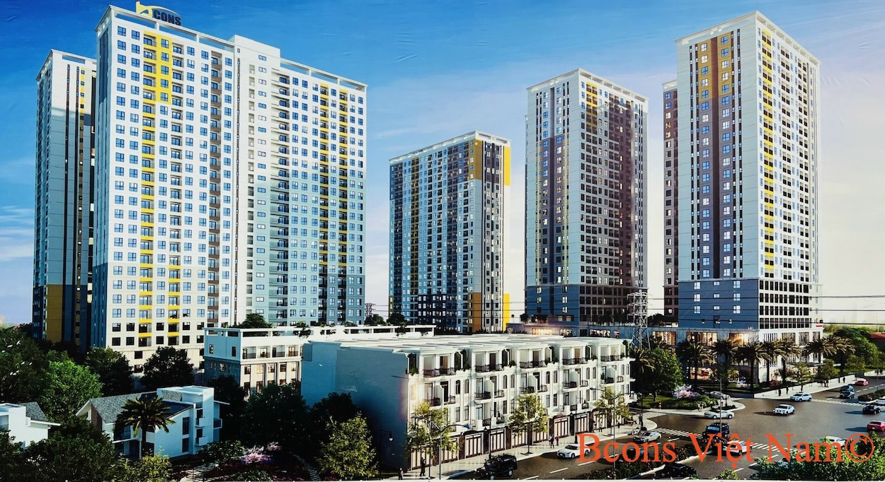 Phối cảnh tổng thể khu đô thị Bcons City Làng Đại Học