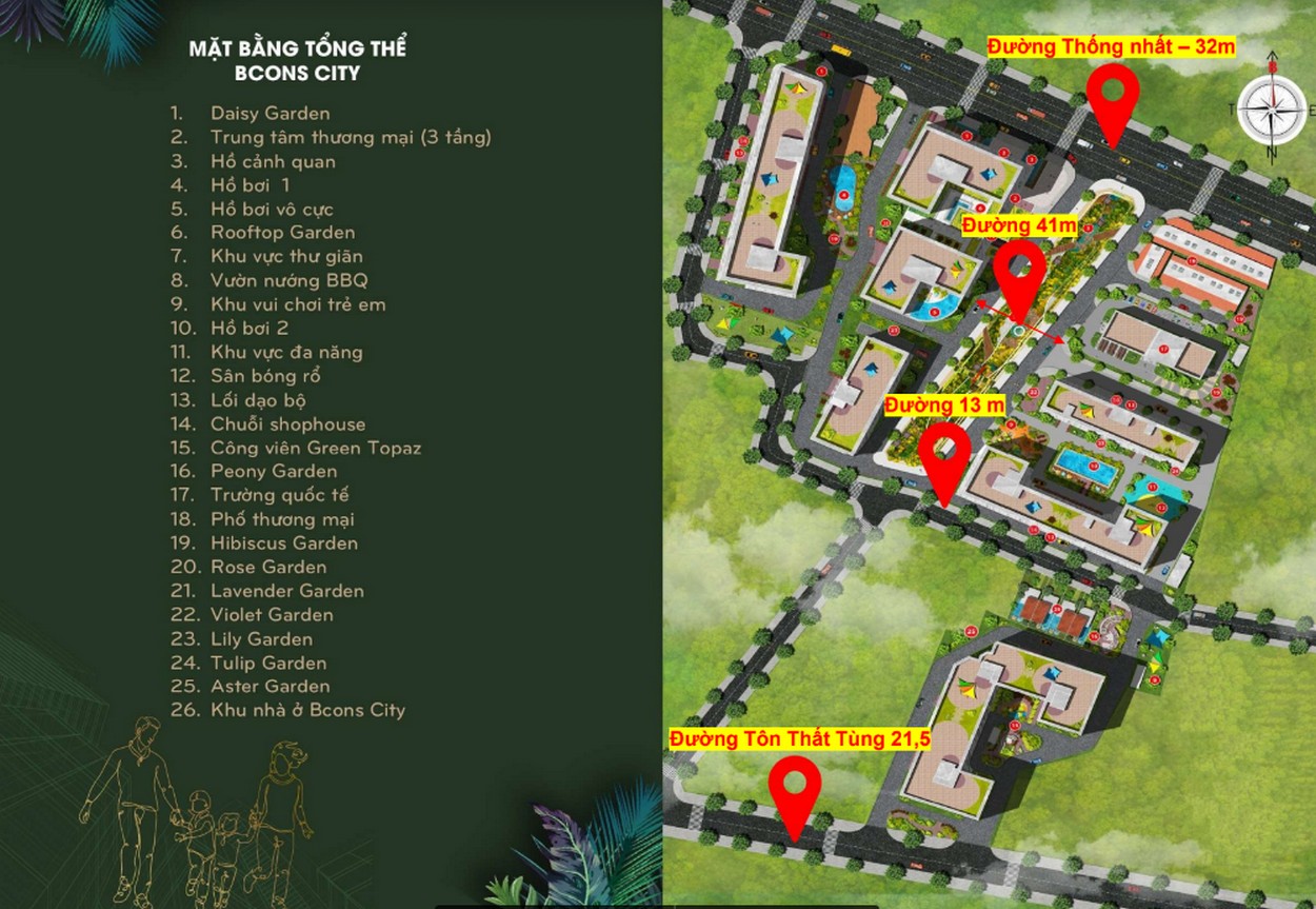 Tổng Quan Tiện Ích Dự Án Căn Hộ Bcons City